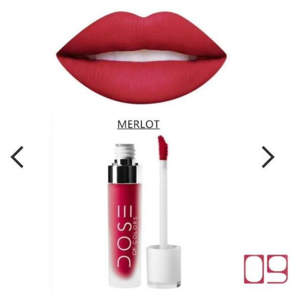 DOSE OF COLORS Liquid Matte Lipstick color Merlot NEW in box - Picture 3 of 9